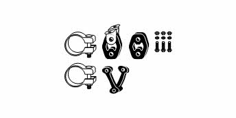 HJS Leistritz 82 11 4516 Mounting kit for exhaust system 82114516