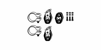 HJS Leistritz 82 11 4521 Mounting kit for exhaust system 82114521