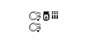 HJS Leistritz 82 11 9836 Fitting kit for silencer 82119836