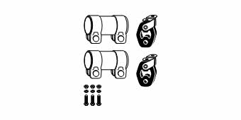 HJS Leistritz 82 11 9864 Fitting kit for silencer 82119864