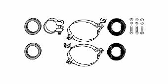 HJS Leistritz 82 12 0222 Mounting kit for exhaust system 82120222