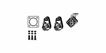 HJS Leistritz 82 12 2016 Mounting kit for exhaust system 82122016