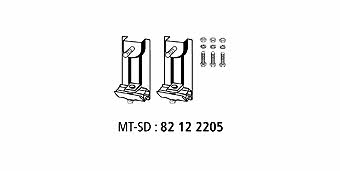 HJS Leistritz 82 12 2205 Mounting kit for exhaust system 82122205
