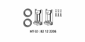 HJS Leistritz 82 12 2206 Mounting kit for exhaust system 82122206