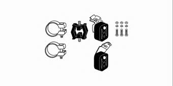 HJS Leistritz 82 12 2241 Mounting kit for exhaust system 82122241