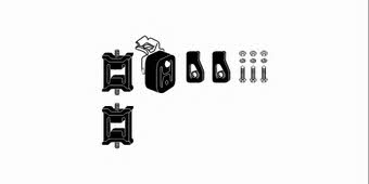 HJS Leistritz 82 12 2242 Mounting kit for exhaust system 82122242