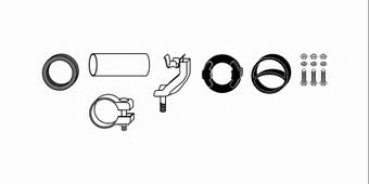 HJS Leistritz 82 12 2256 Mounting kit for exhaust system 82122256