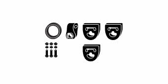 HJS Leistritz 82 13 2514 Mounting kit for exhaust system 82132514