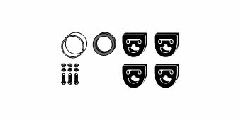 HJS Leistritz 82 13 2517 Mounting kit for exhaust system 82132517
