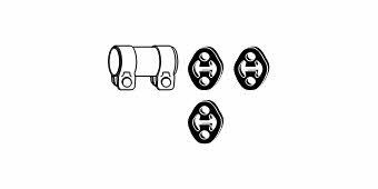 HJS Leistritz 82 13 2551 Mounting kit for exhaust system 82132551