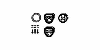HJS Leistritz 82 13 2554 Mounting kit for exhaust system 82132554