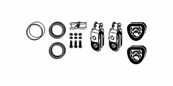 HJS Leistritz 82 13 2648 Mounting kit for exhaust system 82132648