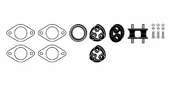 HJS Leistritz 82 14 1796 Mounting kit for exhaust system 82141796