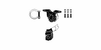 HJS Leistritz 82 22 9018 Mounting kit for exhaust system 82229018