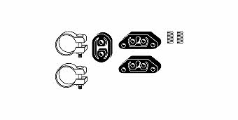 HJS Leistritz 82 23 4029 Mounting kit for exhaust system 82234029