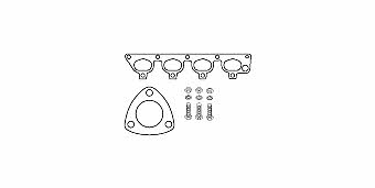 HJS Leistritz 82 14 1861 Mounting Kit, catalytic converter 82141861