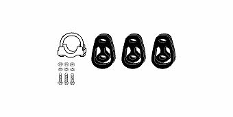 HJS Leistritz 82 15 6227 Mounting kit for exhaust system 82156227