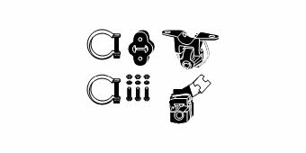 HJS Leistritz 82 22 4802 Mounting kit for exhaust system 82224802