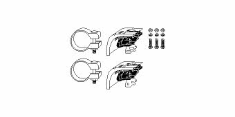 HJS Leistritz 82 23 4189 Mounting kit for exhaust system 82234189