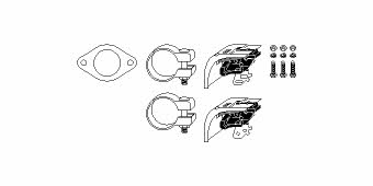 HJS Leistritz 82 23 4190 Mounting kit for exhaust system 82234190