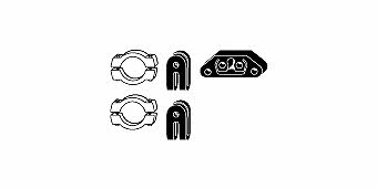 HJS Leistritz 82 23 4304 Mounting kit for exhaust system 82234304