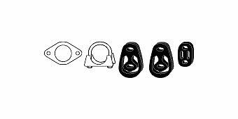 HJS Leistritz 82 15 6418 Mounting kit for exhaust system 82156418