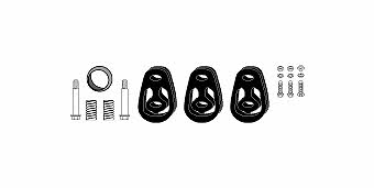 HJS Leistritz 82 15 6451 Mounting kit for exhaust system 82156451