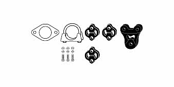 HJS Leistritz 82 15 6452 Mounting kit for exhaust system 82156452