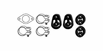 HJS Leistritz 82 15 6491 Mounting kit for exhaust system 82156491