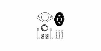 HJS Leistritz 82 15 6536 Mounting Kit, catalytic converter 82156536