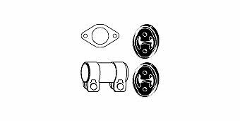 HJS Leistritz 82 15 6575 Mounting kit, catalyst converter 82156575