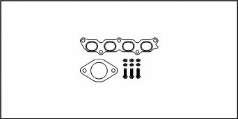 HJS Leistritz 82 15 9008 Mounting kit for exhaust system 82159008