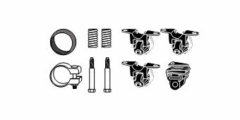 HJS Leistritz 82 21 6877 Mounting kit for exhaust system 82216877
