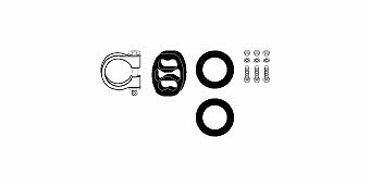 HJS Leistritz 82 32 3002 Mounting kit for exhaust system 82323002