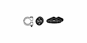 HJS Leistritz 82 32 3060 Mounting kit for exhaust system 82323060