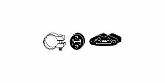 HJS Leistritz 82 32 3521 Mounting kit for exhaust system 82323521