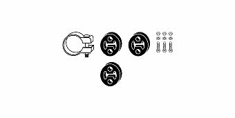 HJS Leistritz 82 32 3544 Mounting kit for exhaust system 82323544