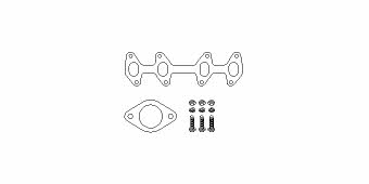 HJS Leistritz 82 32 6979 Mounting kit, catalyst converter 82326979