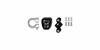 HJS Leistritz 82 32 7024 Mounting kit for exhaust system 82327024