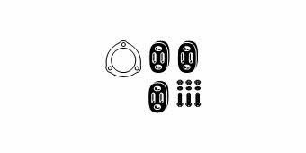 HJS Leistritz 82 34 6720 Mounting kit for exhaust system 82346720