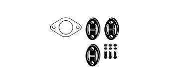 HJS Leistritz 82 34 6722 Mounting kit for exhaust system 82346722
