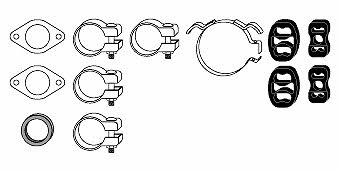 HJS Leistritz 82 35 8023 Mounting kit for exhaust system 82358023