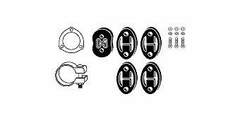 HJS Leistritz 82 40 5707 Mounting kit for exhaust system 82405707