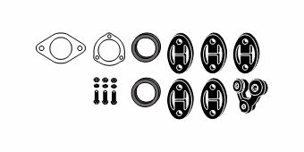 HJS Leistritz 82 40 5720 Mounting kit for exhaust system 82405720
