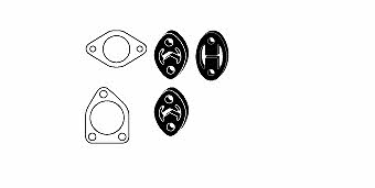 HJS Leistritz 82 41 7217 Mounting kit for exhaust system 82417217