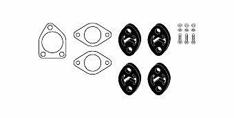 HJS Leistritz 82 41 7249 Mounting kit for exhaust system 82417249