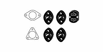 HJS Leistritz 82 41 7419 Mounting kit for exhaust system 82417419