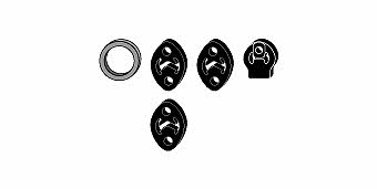 HJS Leistritz 82 41 7430 Mounting kit for exhaust system 82417430