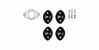 HJS Leistritz 82 41 9516 Mounting kit for exhaust system 82419516