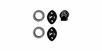 HJS Leistritz 82 41 9518 Mounting kit for exhaust system 82419518